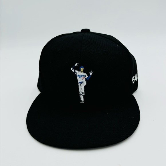 NEW LA Dodgers Shohei Ohtani MLB Baseball 50/50. Club SnapBack Hat Black Grey - Picture 1 of 2